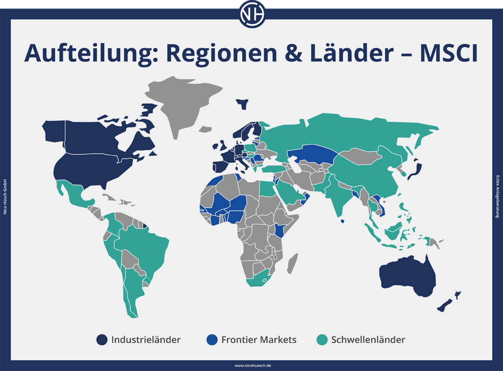 Emerging Markets ETF aufteilung region länder msci