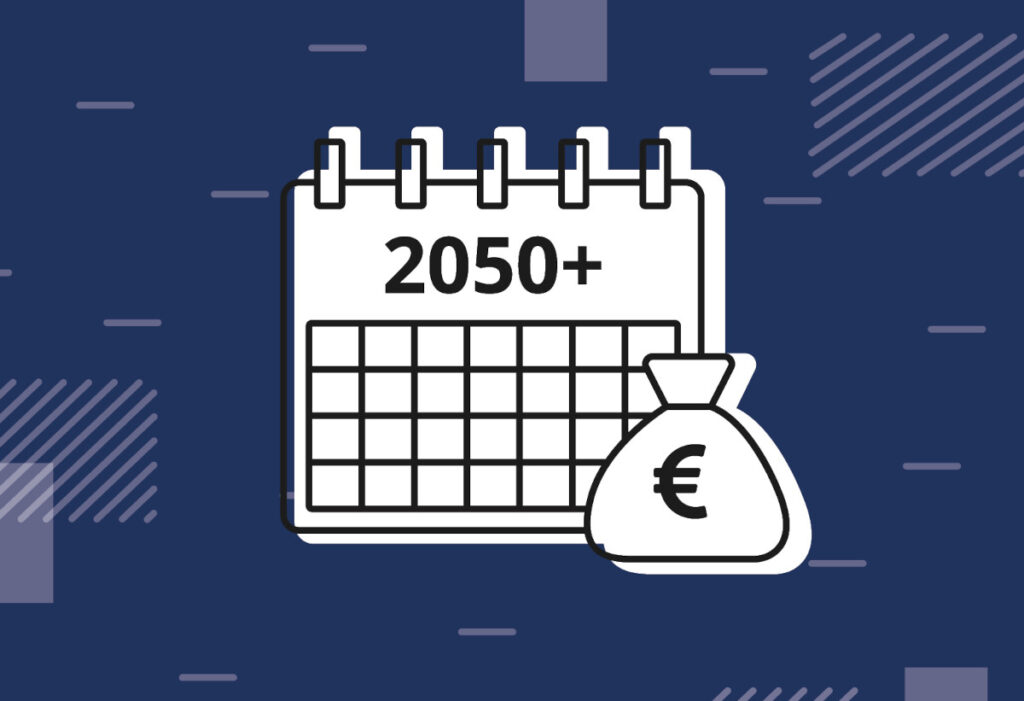 Geld anlegen bis 2050 Symbolbild